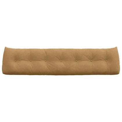 Възглавница за гръб Кафяво 200 x 24 x 50 см Кадифе