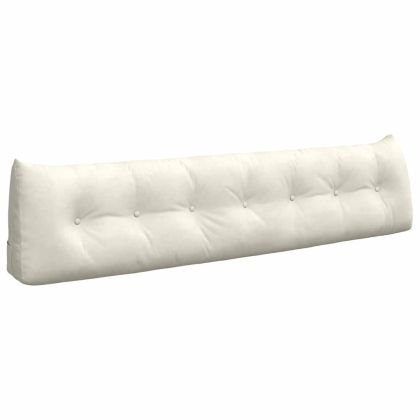 Възглавница за гръб Крем 200 x 24 x 50 см Кадифе