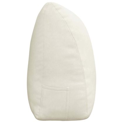 Възглавница за гръб Крем 200 x 24 x 50 см Кадифе