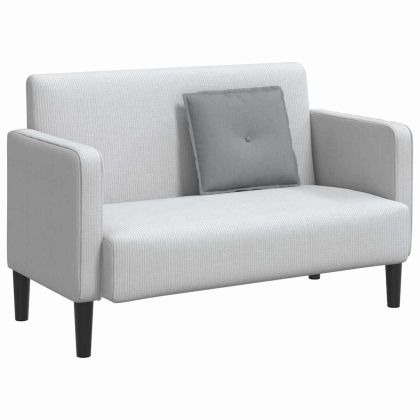 Възглавница за гръб Светлосиво 50 x 19 x 45 см текстил