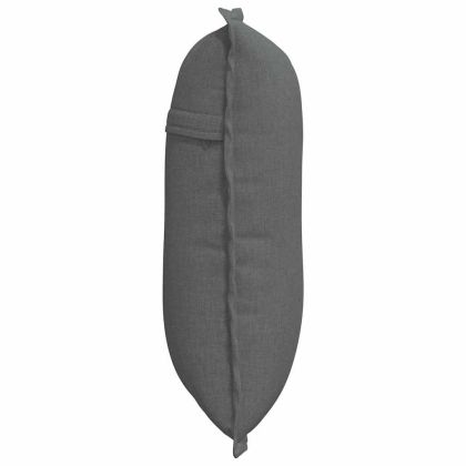 Възглавница за гръб Тъмен сив 50 x 19 x 45 см текстил