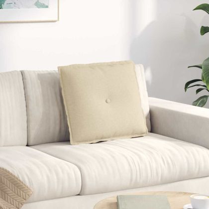 Възглавница за гръб Крем 50 x 19 x 45 см текстил