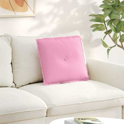 Възглавница за гръб Розово 50 x 19 x 45 см текстил