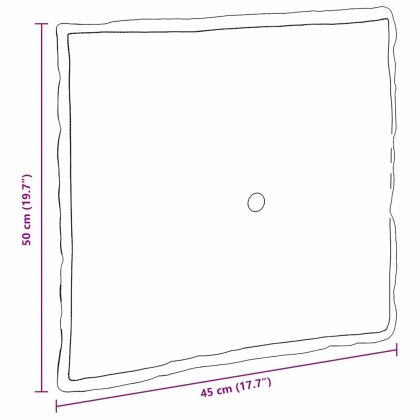 Възглавница за гръб Синьо 50 x 45 см Кордюрова тъкан