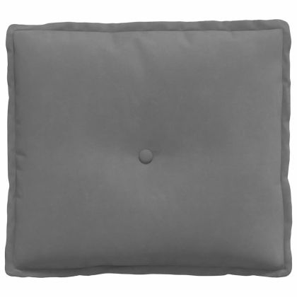 Възглавница за гръб Тъмен сив 50 x 45 см Микрофибърна тъкан