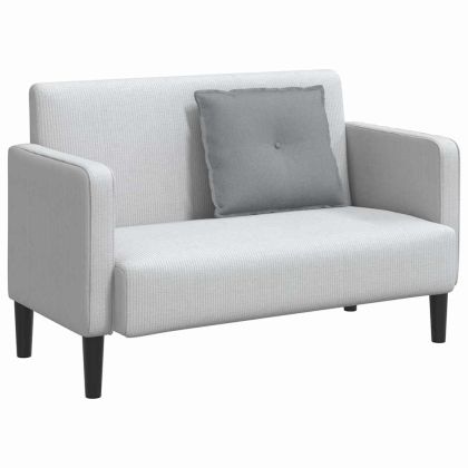 Възглавница за гръб Светлосиво 60 x 19 x 50 см текстил