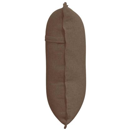 Възглавница за гръб Кафяво 60 x 19 x 50 см текстил