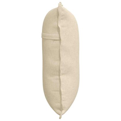 Възглавница за гръб Крем 60 x 19 x 50 см текстил
