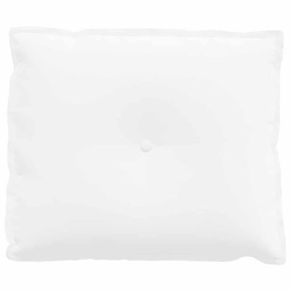 Възглавница за гръб Бяло 60 x 19 x 50 см текстил