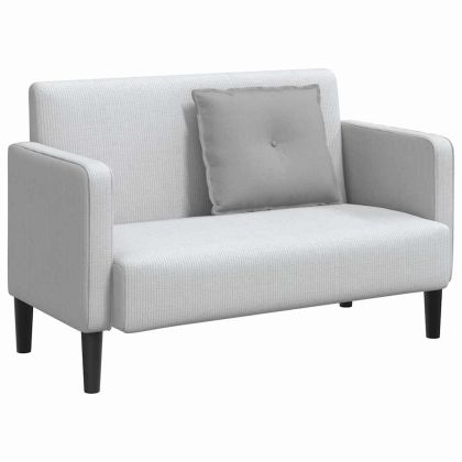 Възглавница за гръб Облачно сиво 60 x 19 x 50 см текстил