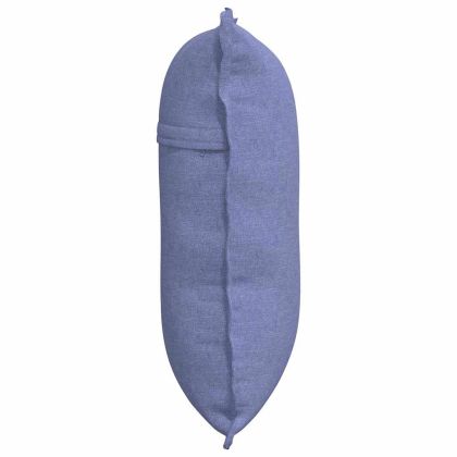 Възглавница за гръб Дънково син 60 x 19 x 50 см текстил