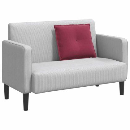 Възглавница за гръб Виненочервен 60 x 50 cm Кордюрова тъкан