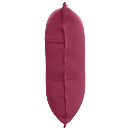 Възглавница за гръб Виненочервен 60 x 50 cm Кордюрова тъкан
