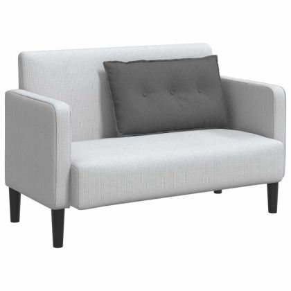 Възглавница за гръб Тъмен сив 80 x 19 x 50 см текстил