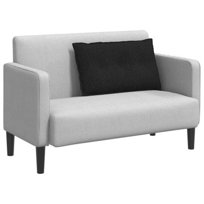 Възглавница за гръб Черно 80 x 19 x 50 см текстил