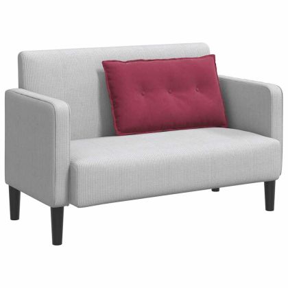 Възглавница за гръб Виненочервен 80 x 50 cm Кордюрова тъкан