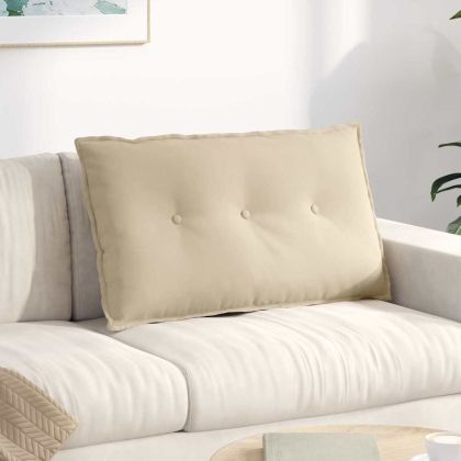 Възглавница за гръб Крем 80 x 50 cm Микрофибърна тъкан