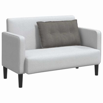 Възглавница за гръб Светлосиво 80 x 50 cm Кордюрова тъкан