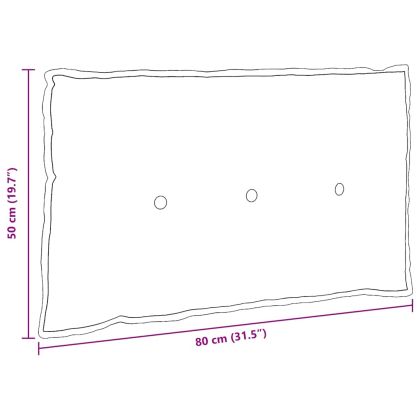 Възглавница за гръб Джунглово зелено 80 x 50 cm Кордюрова тъкан