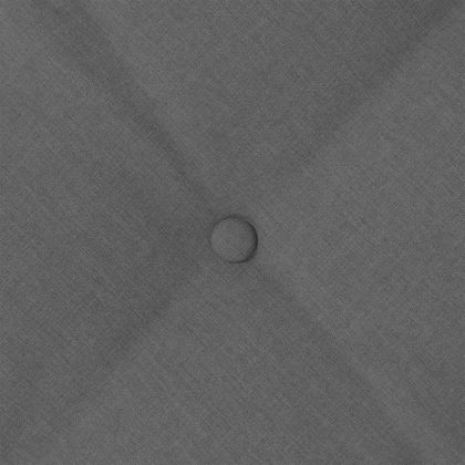 Възглавница за гръб Тъмен сив 100 x 19 x 50 см текстил