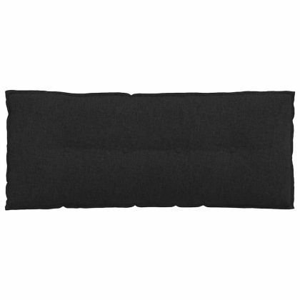Възглавница за гръб Черно 120 x 19 x 50 см текстил