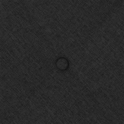 Възглавница за гръб Черно 120 x 19 x 50 см текстил