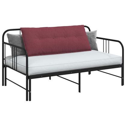 Възглавница за гръб Виненочервен 120 x 19 x 50 см текстил