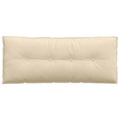 Възглавница за гръб Крем 120 x 19 x 50 см текстил