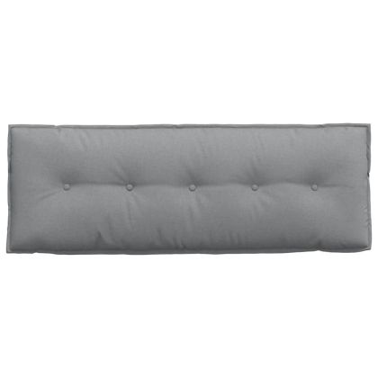 Възглавница за гръб Светлосиво 140 x 19 x 50 см текстил