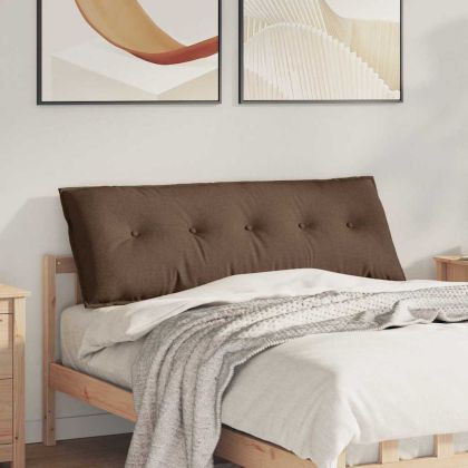 Възглавница за гръб Кафяво 140 x 19 x 50 см текстил
