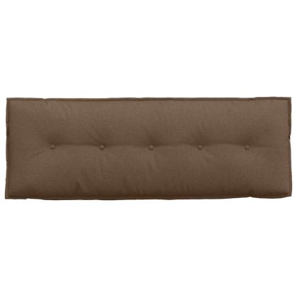 Възглавница за гръб Кафяво 140 x 19 x 50 см текстил