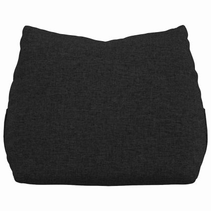 Възглавница за гръб Черно 45 x 20 x 35 см текстил