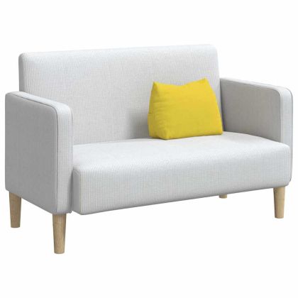 Възглавница за гръб Светло жълто 45 x 20 x 35 см текстил