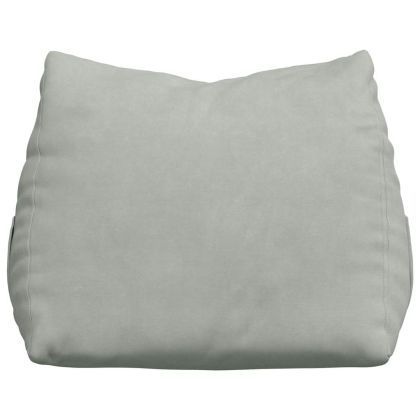 Възглавница за гръб Светлосиво 45 x 20 x 35 см Кордюрова тъкан