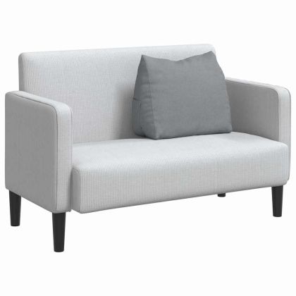 Възглавница за гръб Светлосиво 60 x 20 x 50 см текстил