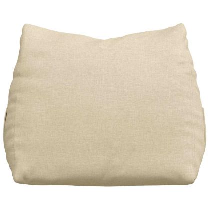 Възглавница за гръб Крем 60 x 20 x 50 см текстил