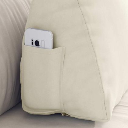 Възглавница за гръб Крем 60 x 20 x 50 см Кордюрова тъкан