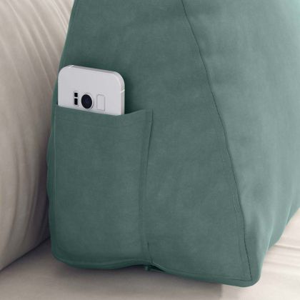 Възглавница за гръб Морско зелено 60 x 20 x 50 см