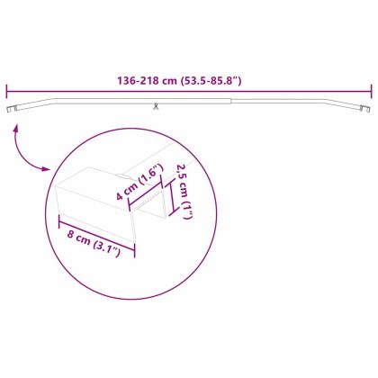 подходящи за плоска връзка на брезента 2 pcs 130-210 см