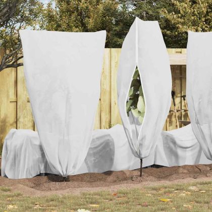 Покривала от флис за защита от студ за растения 5 pcs Бяло