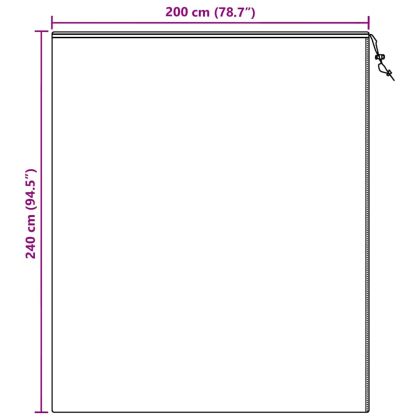 Покривала от флис за защита от студ за растения Бяло 2,4 x 2 m