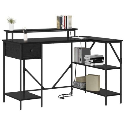 Бюро с чекмедже Черния дъб 120 х 79 х 86,5 см Инженерно дърво