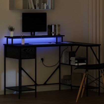 Бюро с чекмедже Черния дъб 120 х 79 х 86,5 см Инженерно дърво