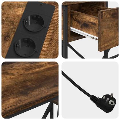 Бюро с чекмедже Димян дъб 120 х 79 х 86,5 см Инженерно дърво