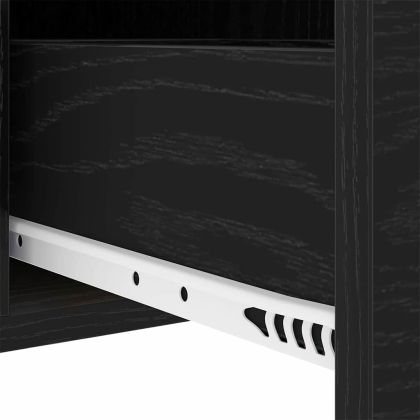 Нощен шкаф 2 pcs Черния дъб 30 x 48 x 61 см Инженерно дърво