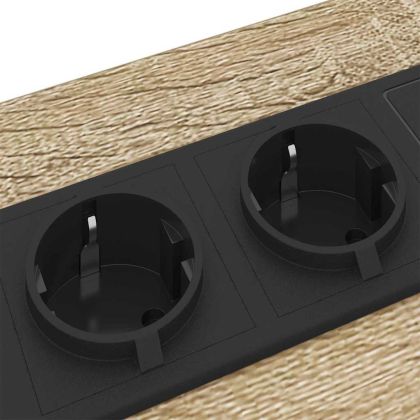 Нощен шкаф 2 pcs Сонома дъб 30 x 48 x 61 см Инженерно дърво