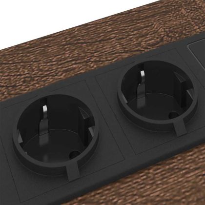 Нощен шкаф 2 pcs Кафяв дъб 30 x 48 x 61 см Инженерно дърво