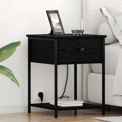 Нощен шкаф Черния дъб 42 x 41 x 56 см Инженерно дърво