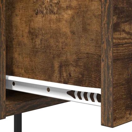 Нощен шкаф 2 pcs Димян дъб 42 x 41 x 56 см Инженерно дърво