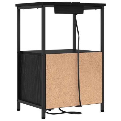 Нощен шкаф Черния дъб 40 x 31 x 60 см Инженерно дърво